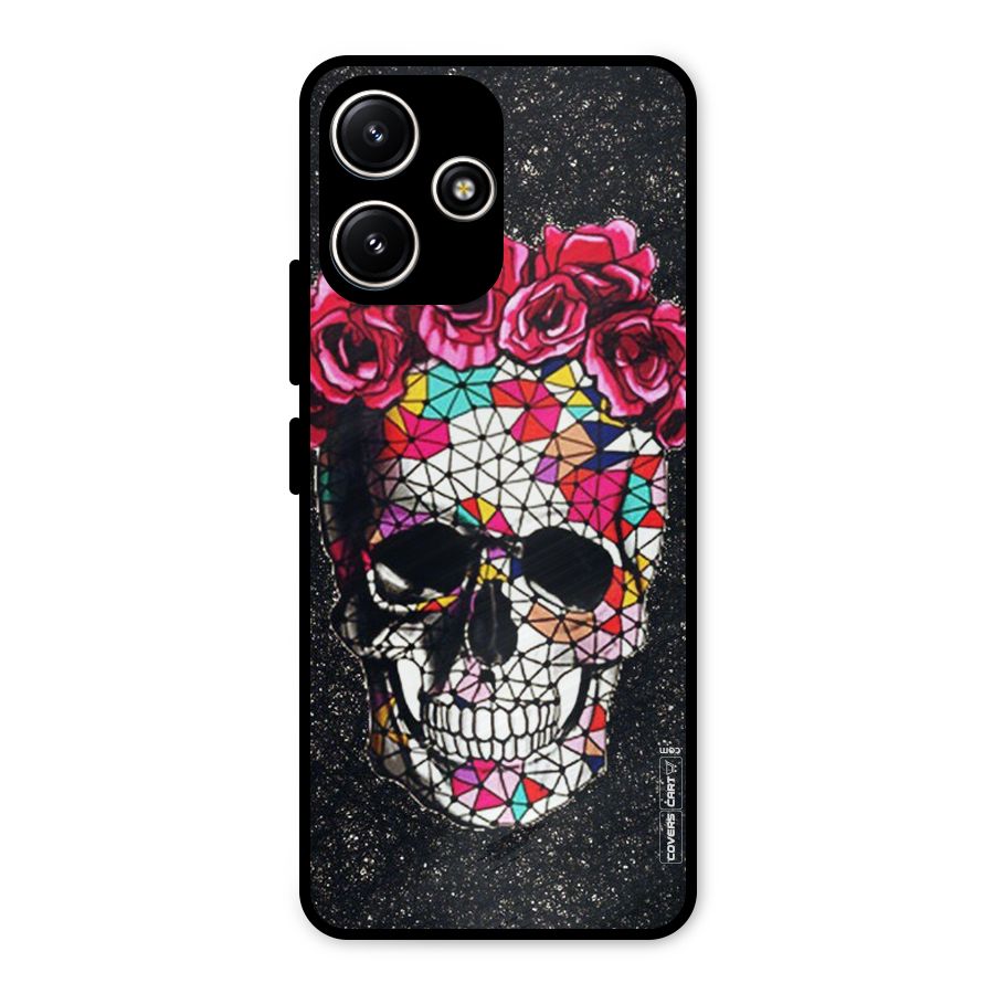 Pretty Dead Face Metal Back Case for Redmi 12 5G