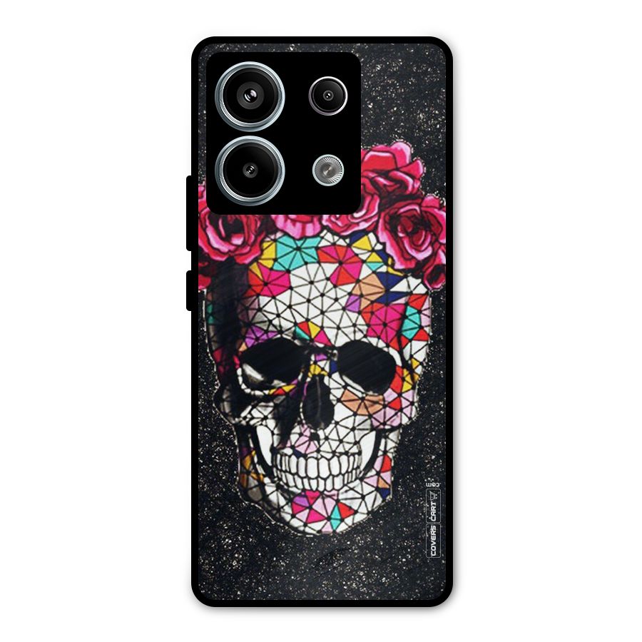 Pretty Dead Face Metal Back Case for Redmi Note 13 Pro 5G