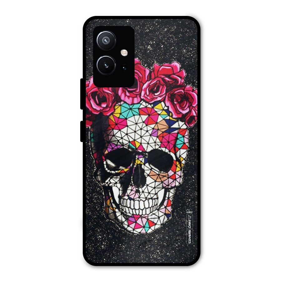 Pretty Dead Face Metal Back Case for Vivo T1 5G