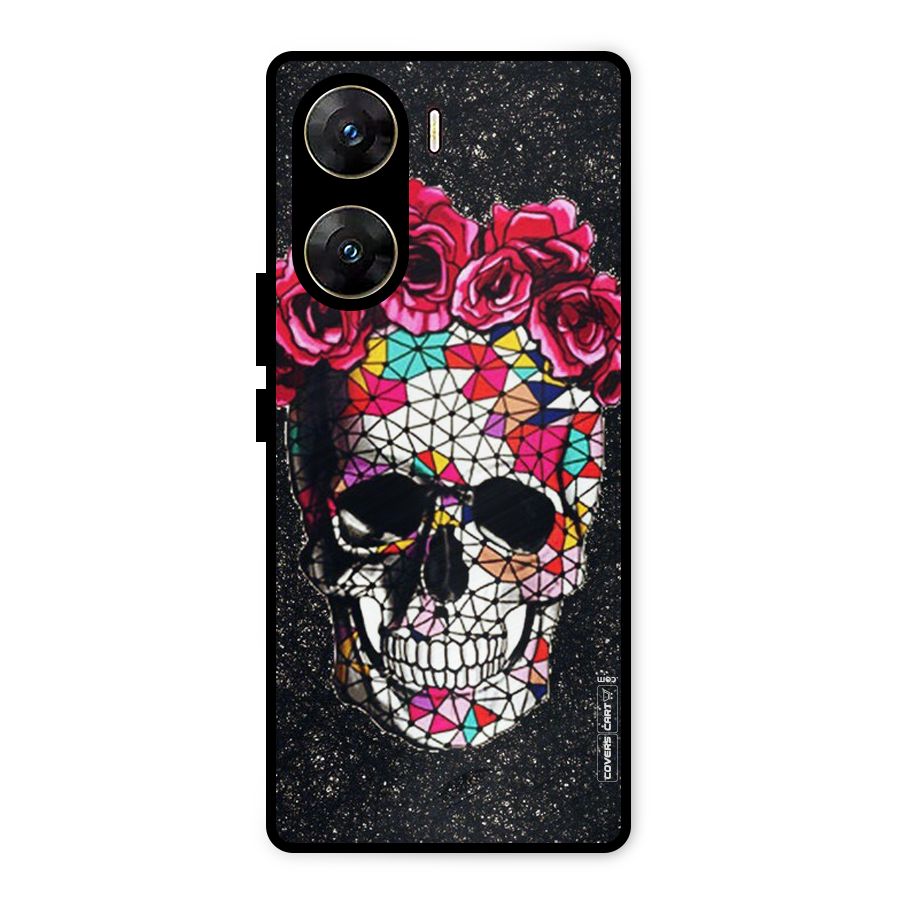 Pretty Dead Face Metal Back Case for Vivo V29e