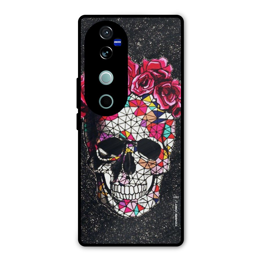 Pretty Dead Face Metal Back Case for Vivo V40