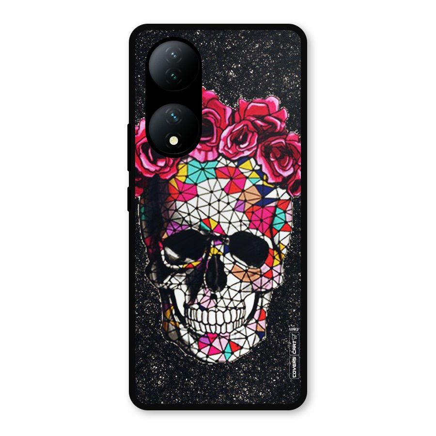 Pretty Dead Face Metal Back Case for Vivo Y100a