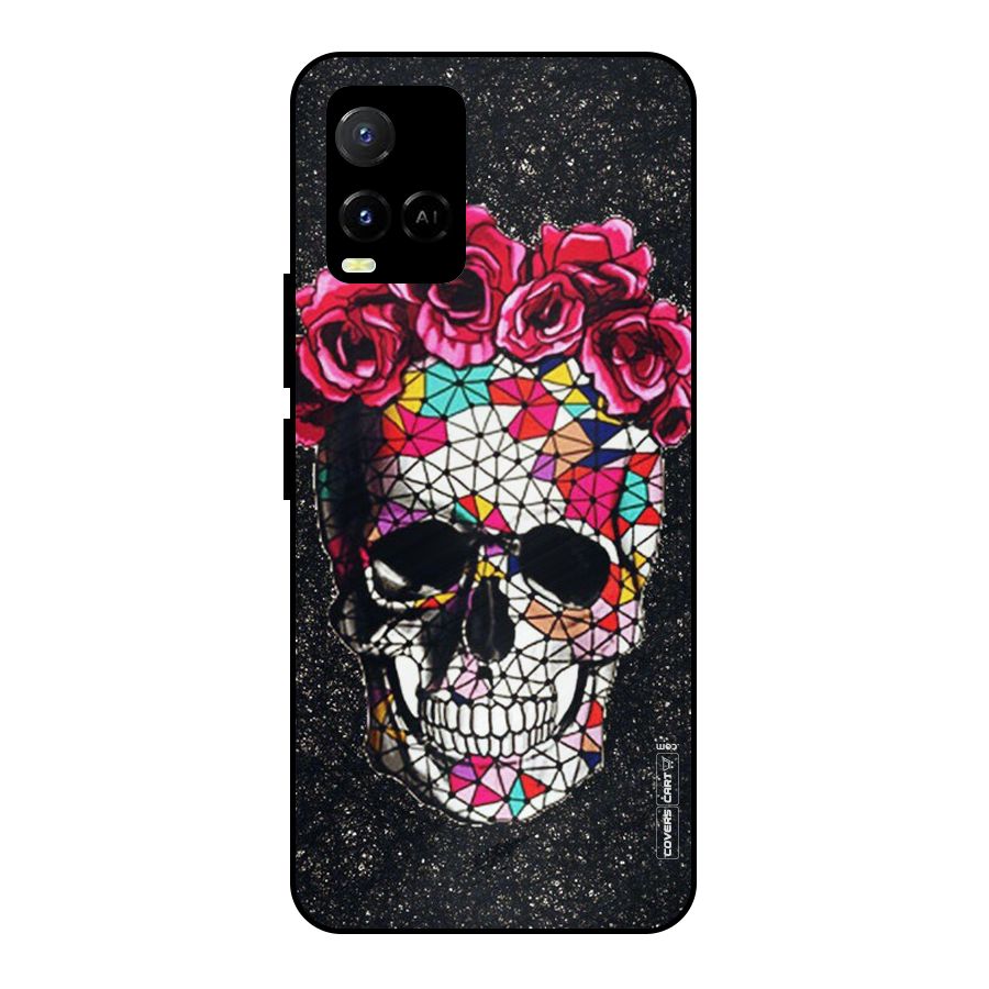 Pretty Dead Face Metal Back Case for Vivo Y21 2021