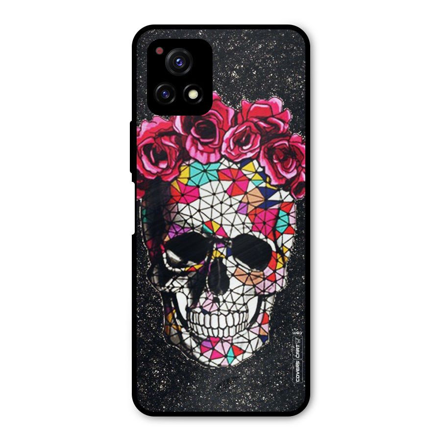 Pretty Dead Face Metal Back Case for Vivo Y72 5G