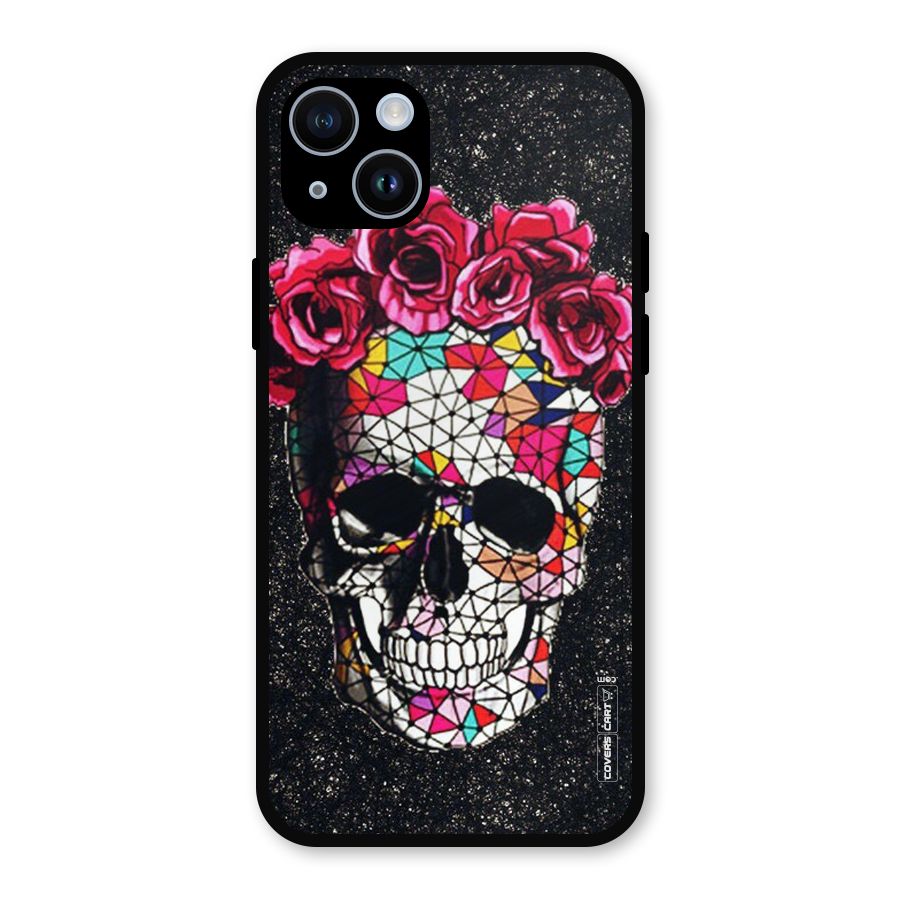 Pretty Dead Face Metal Back Case for iPhone 14