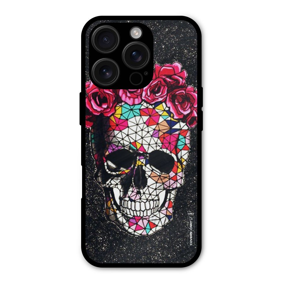 Pretty Dead Face Metal Back Case for iPhone 16 Pro