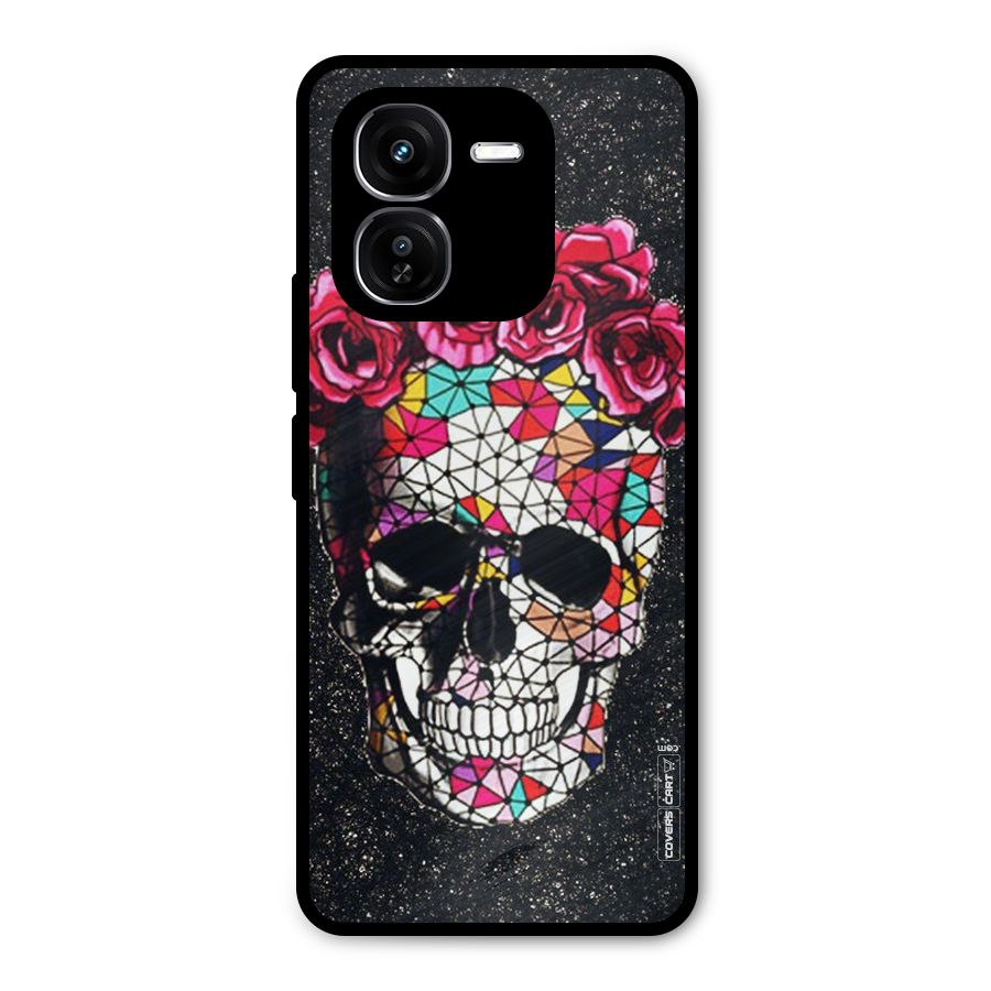 Pretty Dead Face Metal Back Case for iQOO Z9x