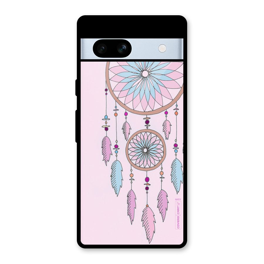 Pretty Dream Catcher Glass Back Case for Google Pixel 7a