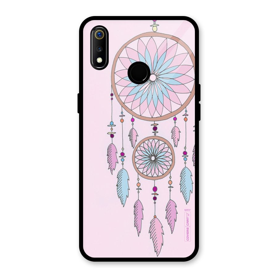 Pretty Dream Catcher Glass Back Case for Realme 3i