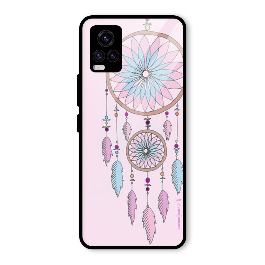 Pretty Dream Catcher Glass Back Case for Vivo V20 2021