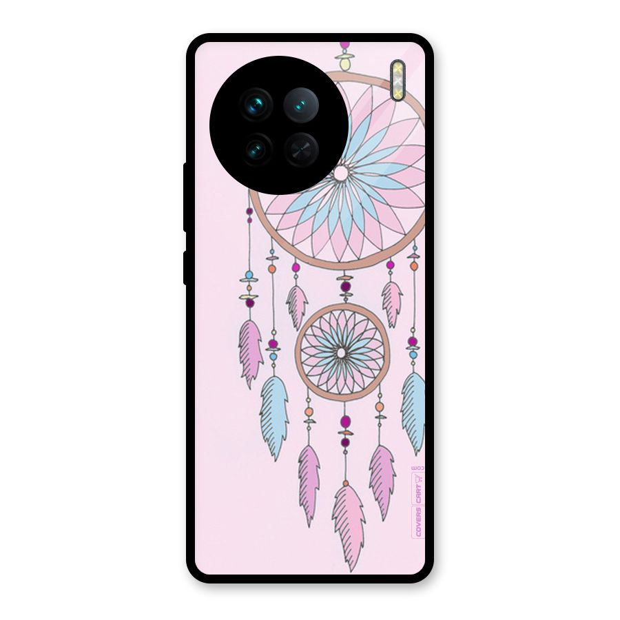 Pretty Dream Catcher Glass Back Case for Vivo X90