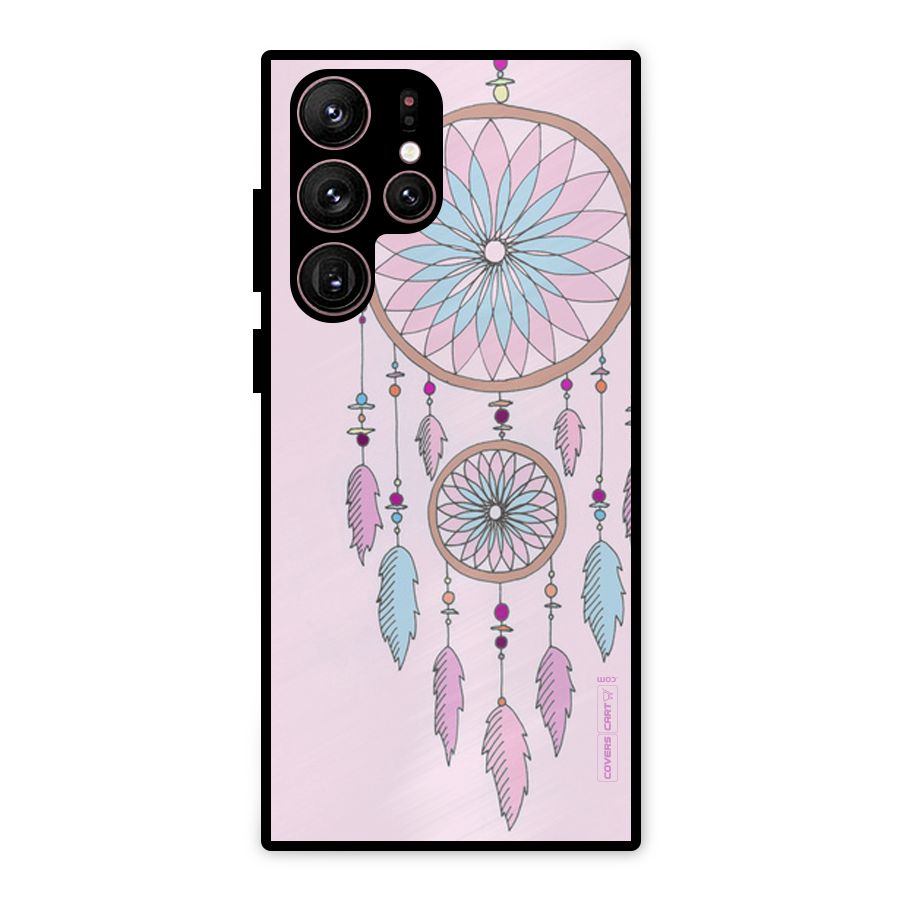 Pretty Dream Catcher Metal Back Case for Galaxy S22 Ultra 5G