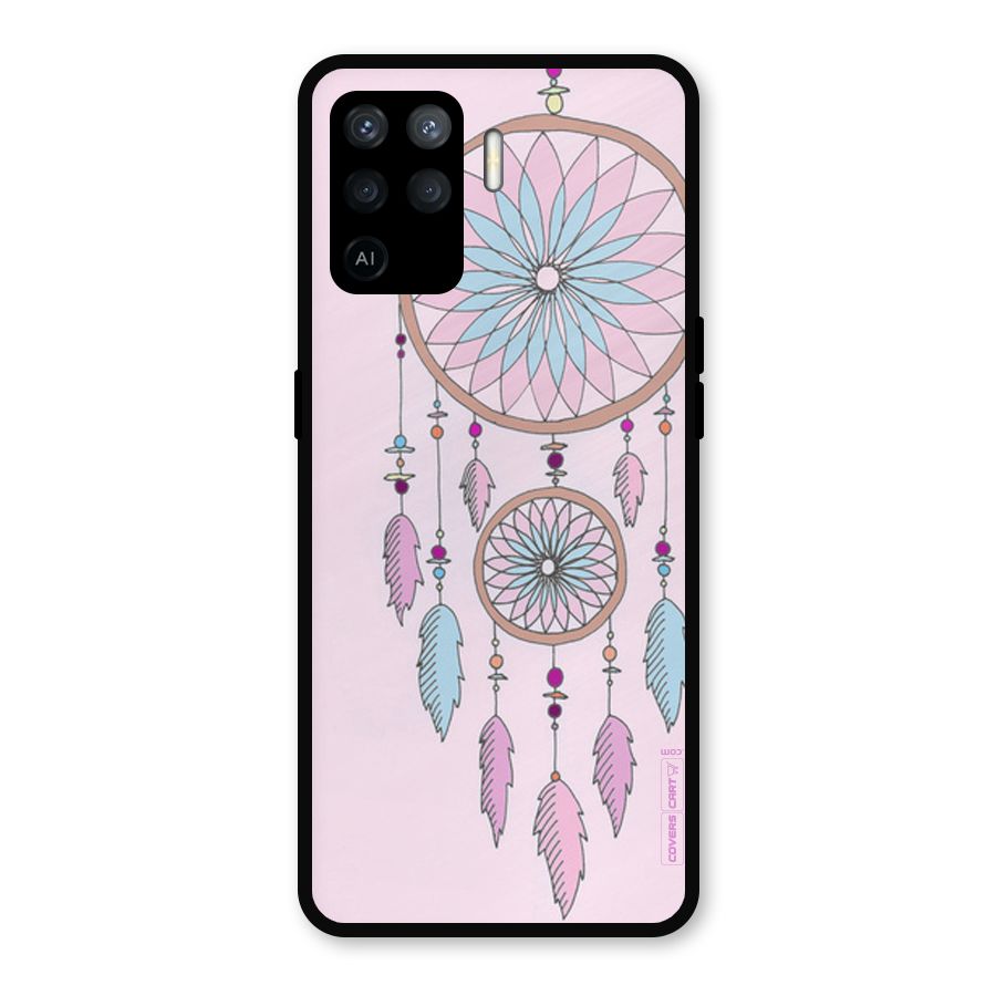 Pretty Dream Catcher Metal Back Case for Oppo F19 Pro
