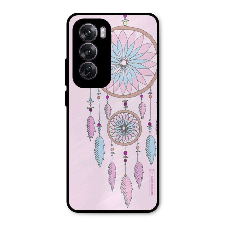 Pretty Dream Catcher Metal Back Case for Oppo Reno12 Pro