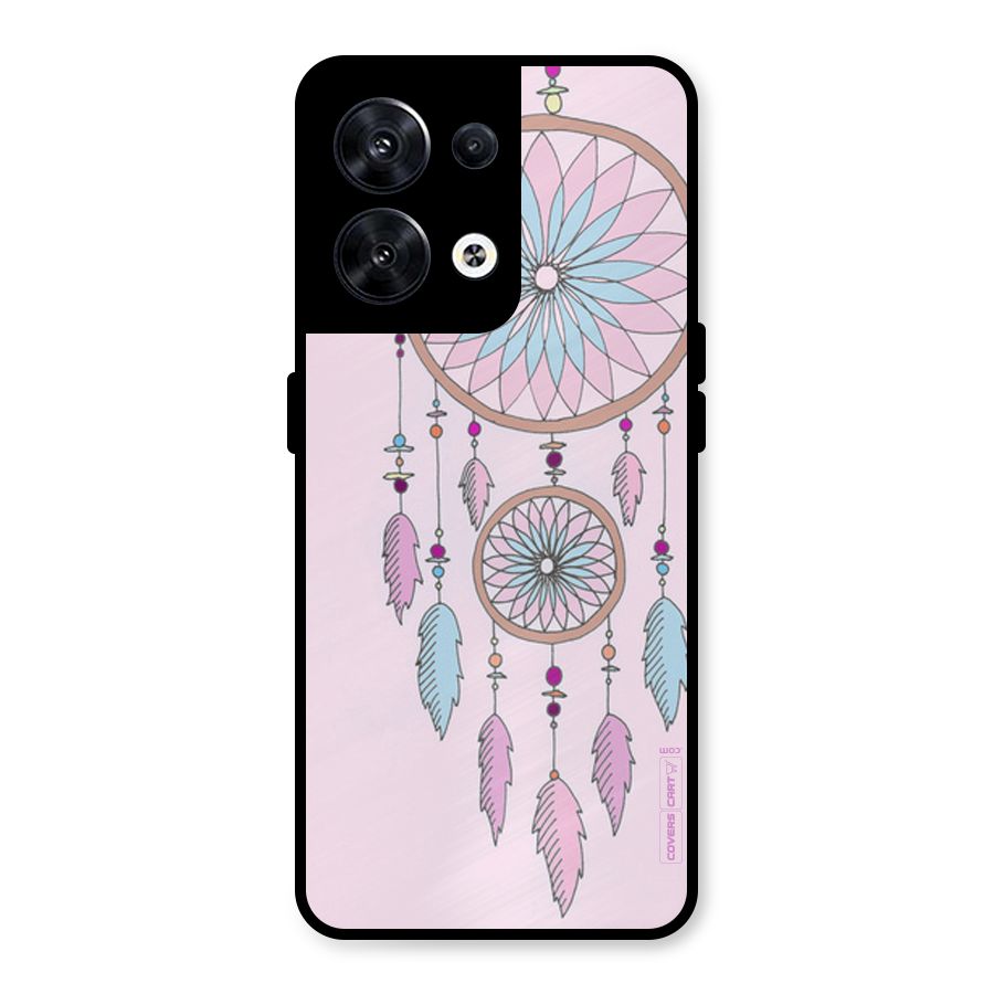 Pretty Dream Catcher Metal Back Case for Oppo Reno8 5G
