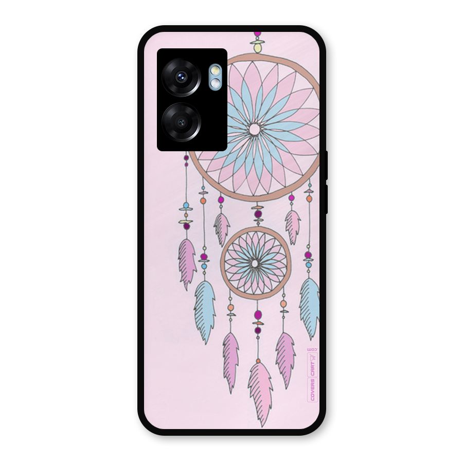 Pretty Dream Catcher Metal Back Case for Realme Narzo 50 5G
