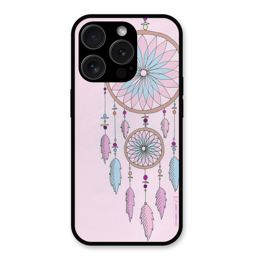 Pretty Dream Catcher Metal Back Case for iPhone 15 Pro