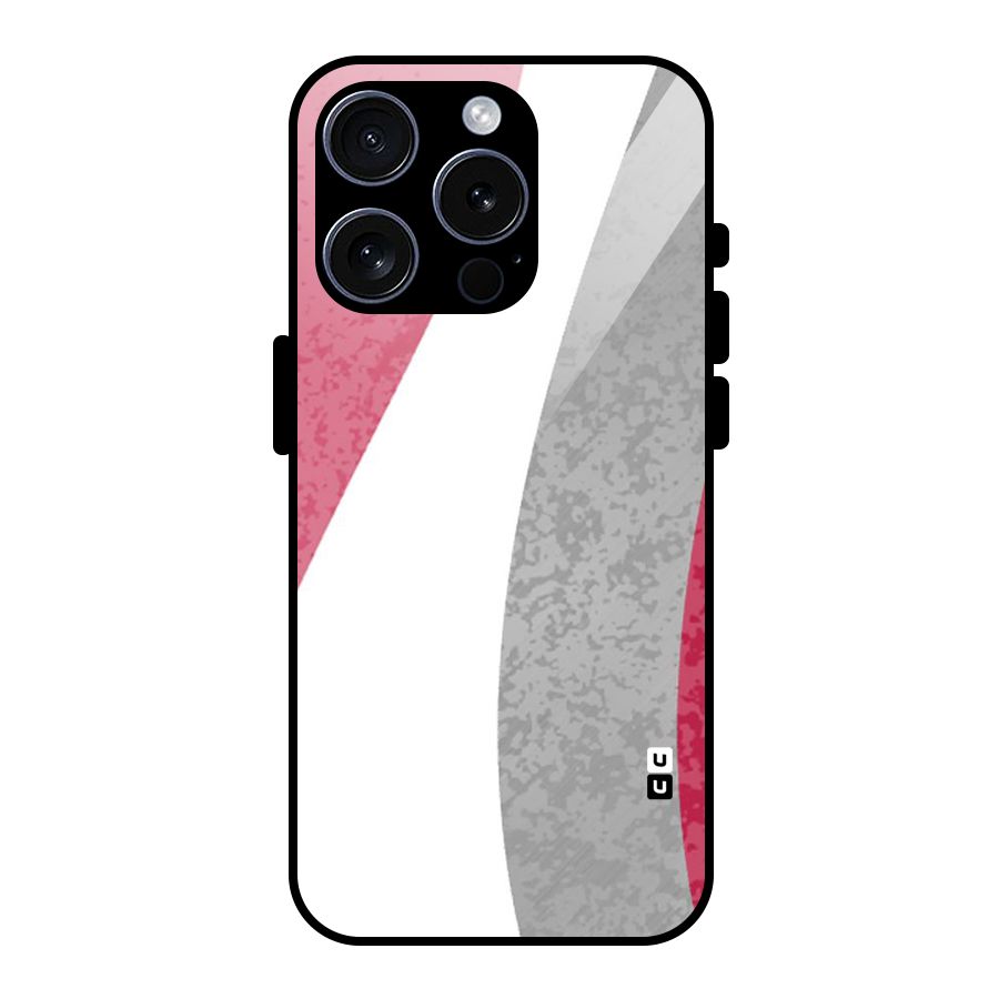 Pretty Flow Design Glass Back Case for iPhone 15 Pro