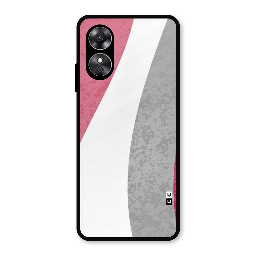 Pretty Flow Design Metal Back Case for Oppo A17