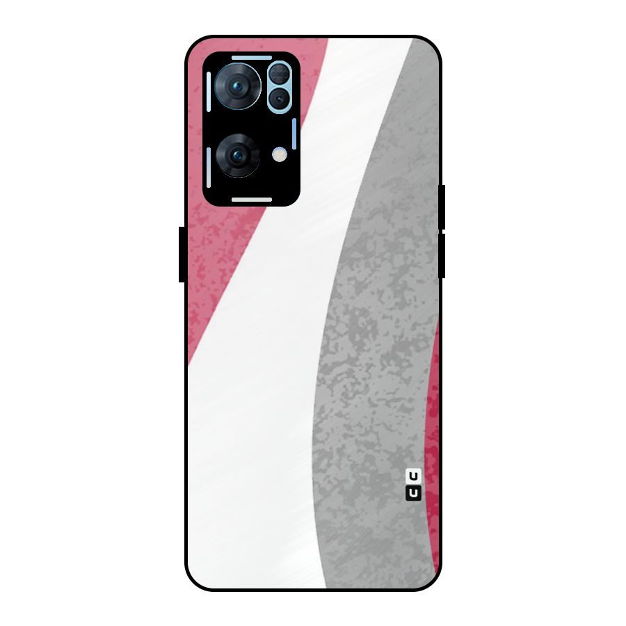 Pretty Flow Design Metal Back Case for Oppo Reno7 Pro 5G