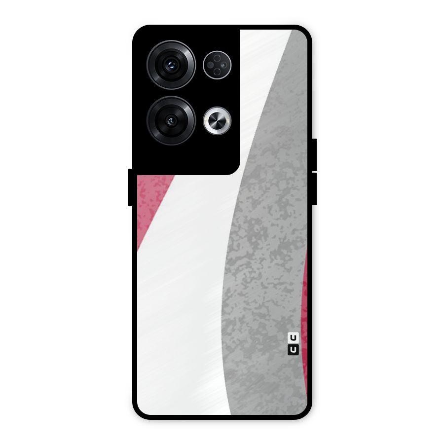 Pretty Flow Design Metal Back Case for Oppo Reno8 Pro 5G
