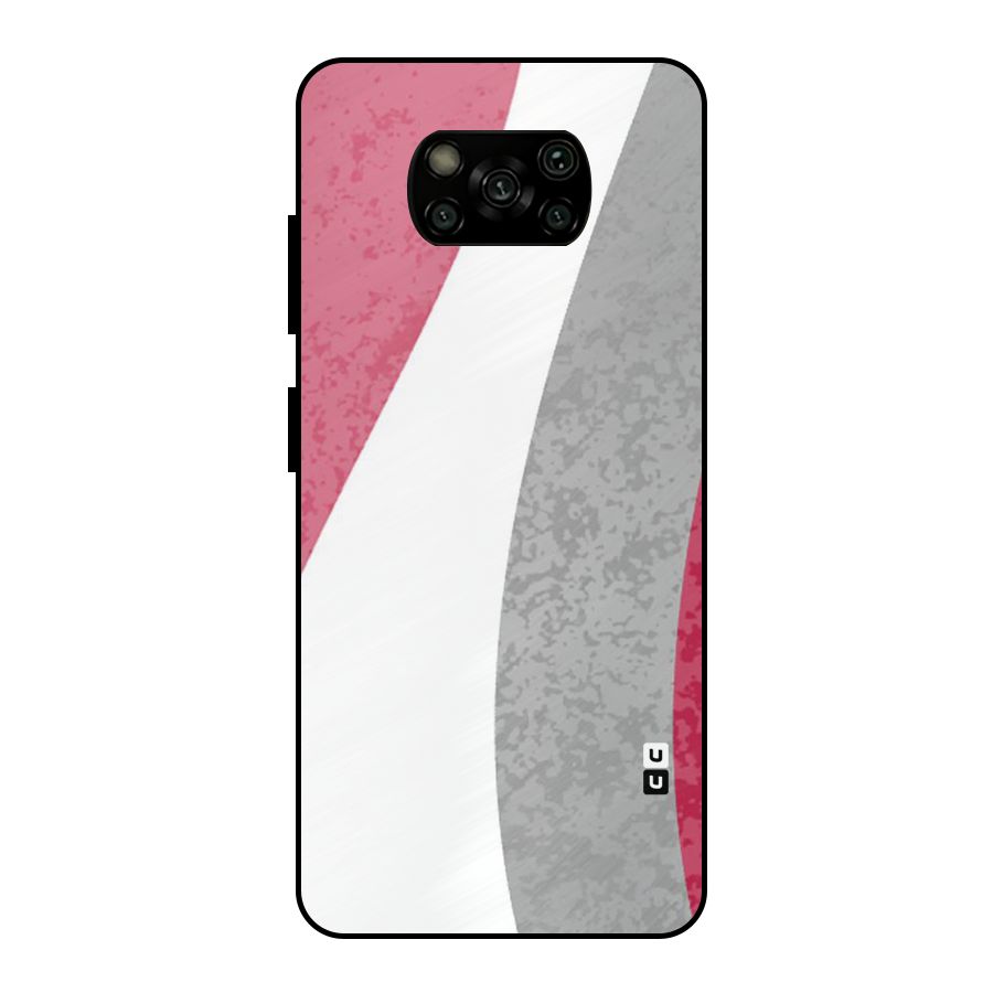 Pretty Flow Design Metal Back Case for Poco X3