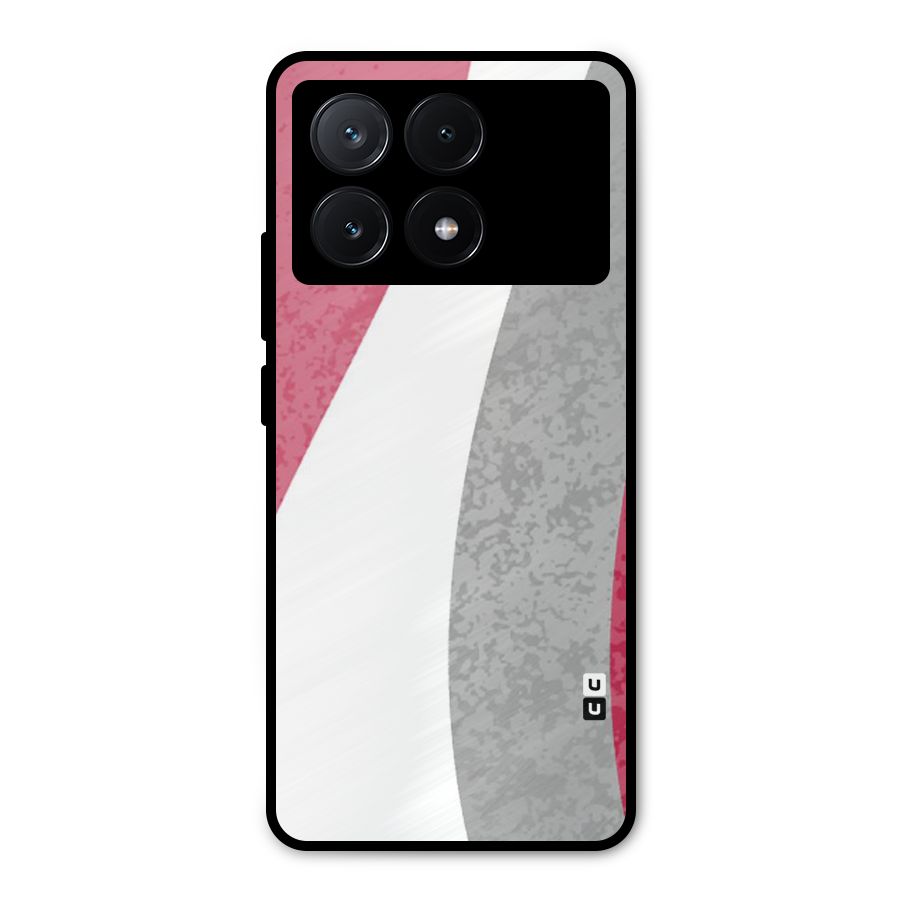 Pretty Flow Design Metal Back Case for Poco X6 Pro