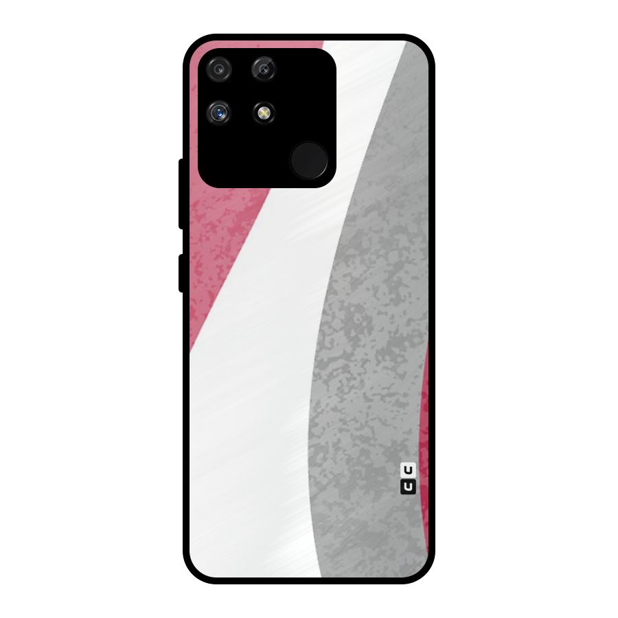 Pretty Flow Design Metal Back Case for Realme Narzo 50A