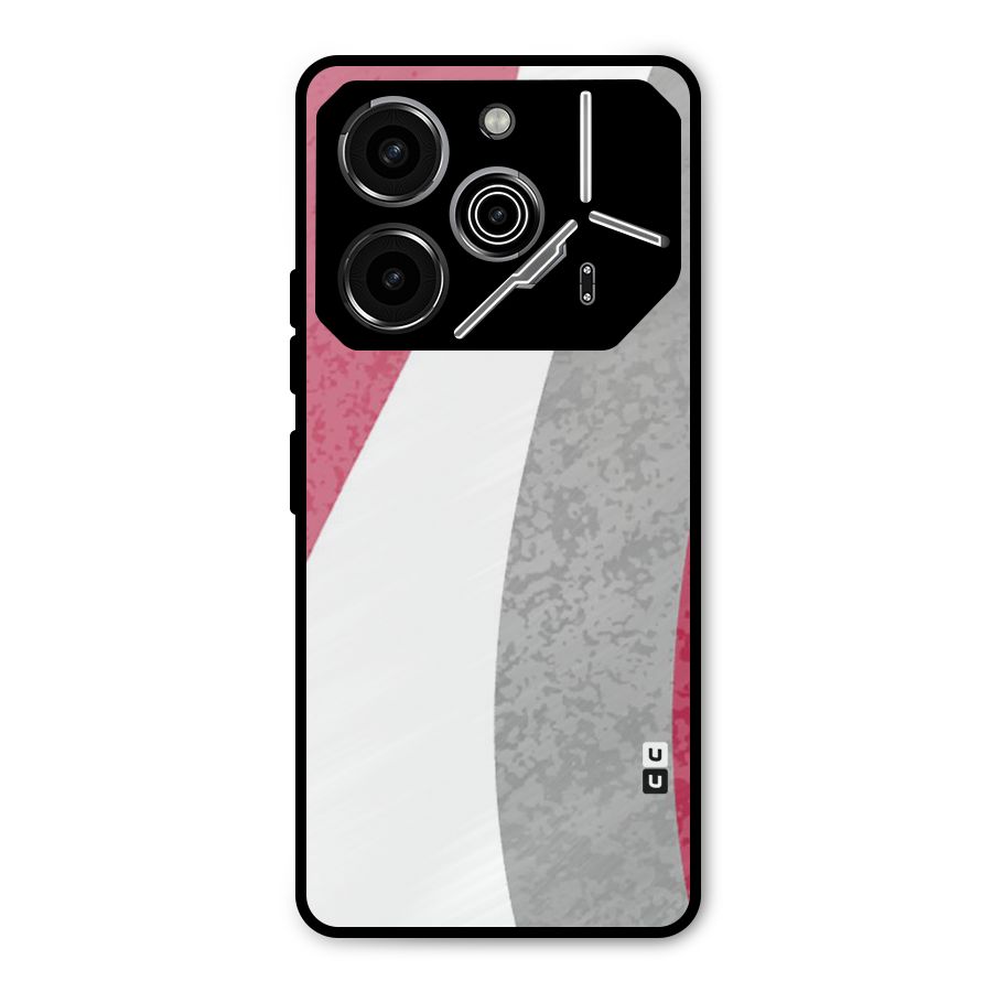 Pretty Flow Design Metal Back Case for Tecno Pova 6 Pro