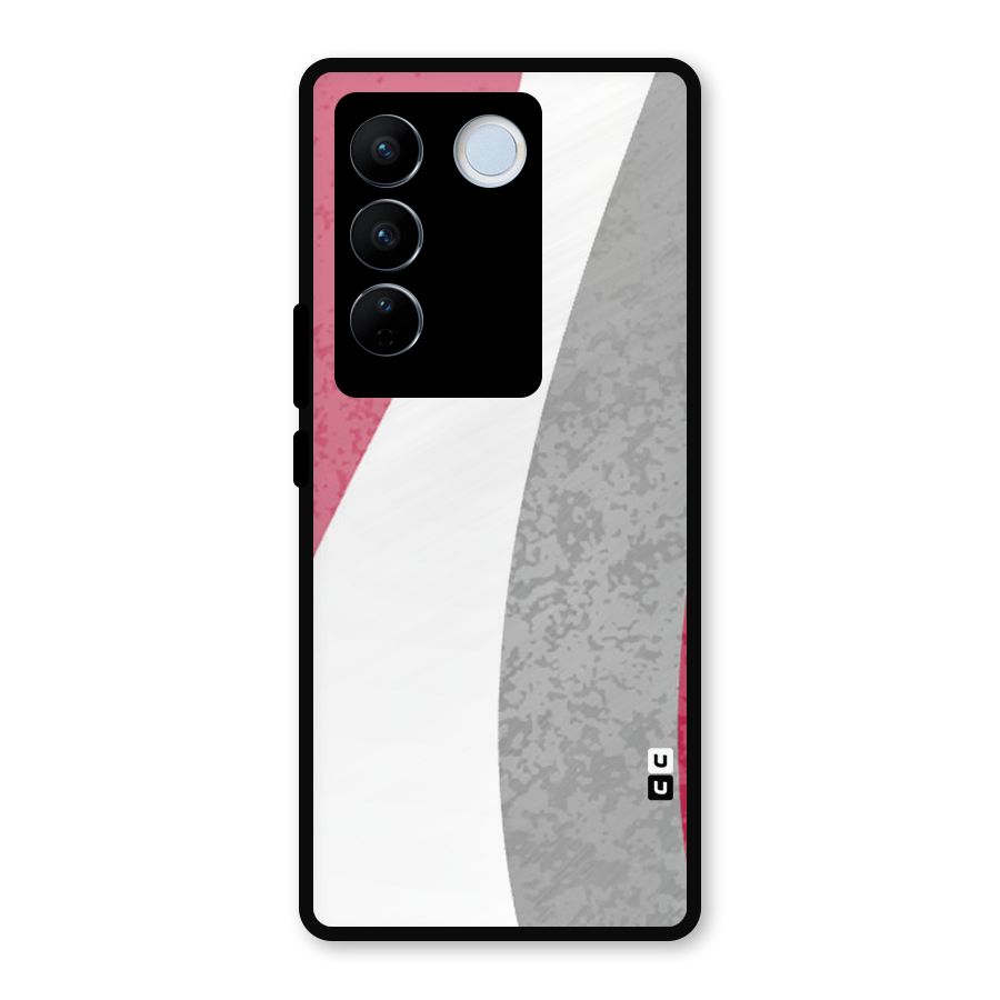 Pretty Flow Design Metal Back Case for Vivo V27 Pro