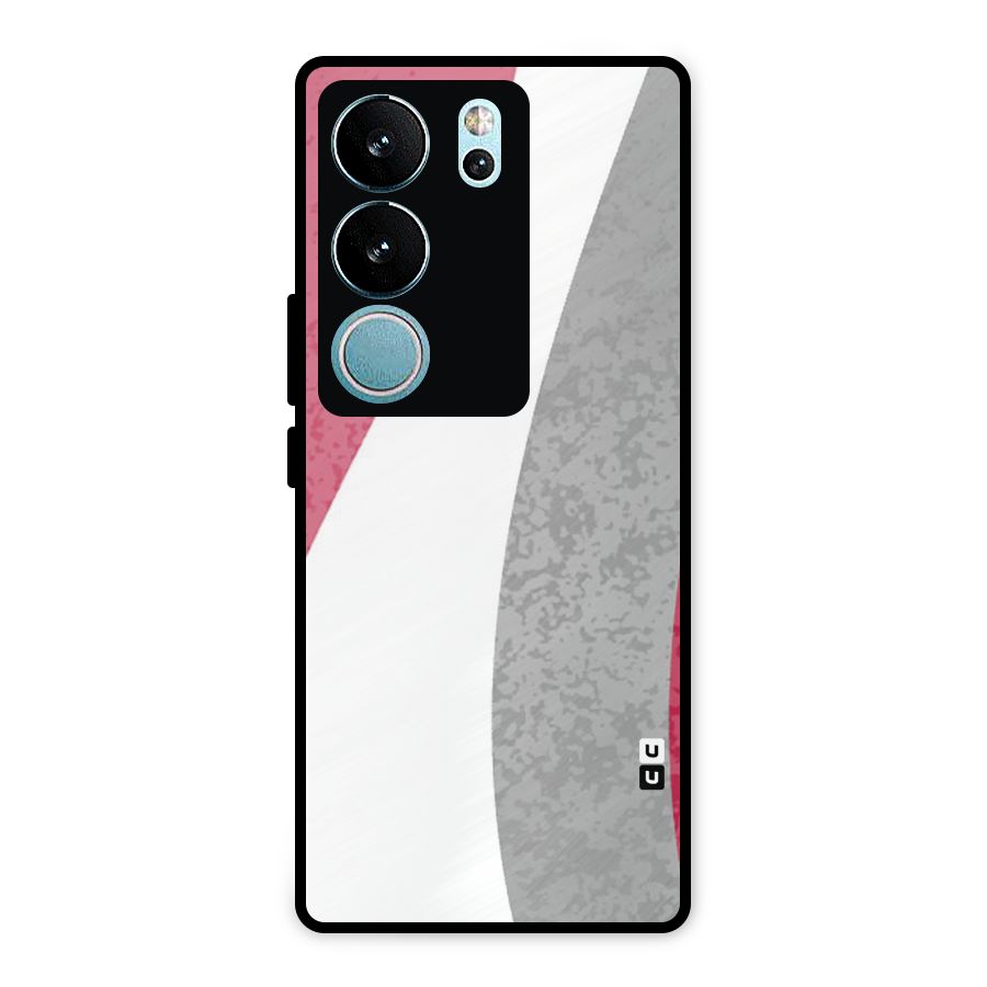 Pretty Flow Design Metal Back Case for Vivo V29 Pro