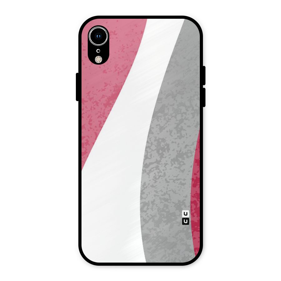 Pretty Flow Design Metal Back Case for iPhone XR