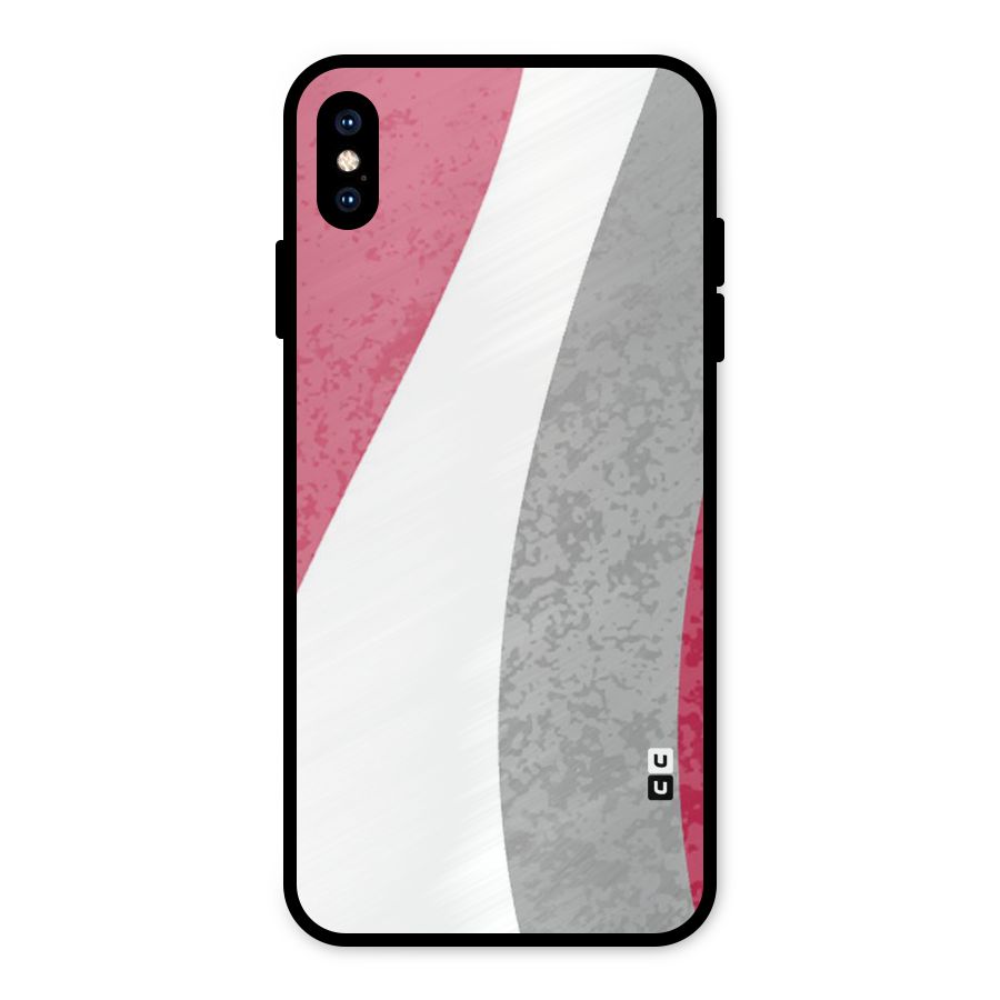 Pretty Flow Design Metal Back Case for iPhone XS Max