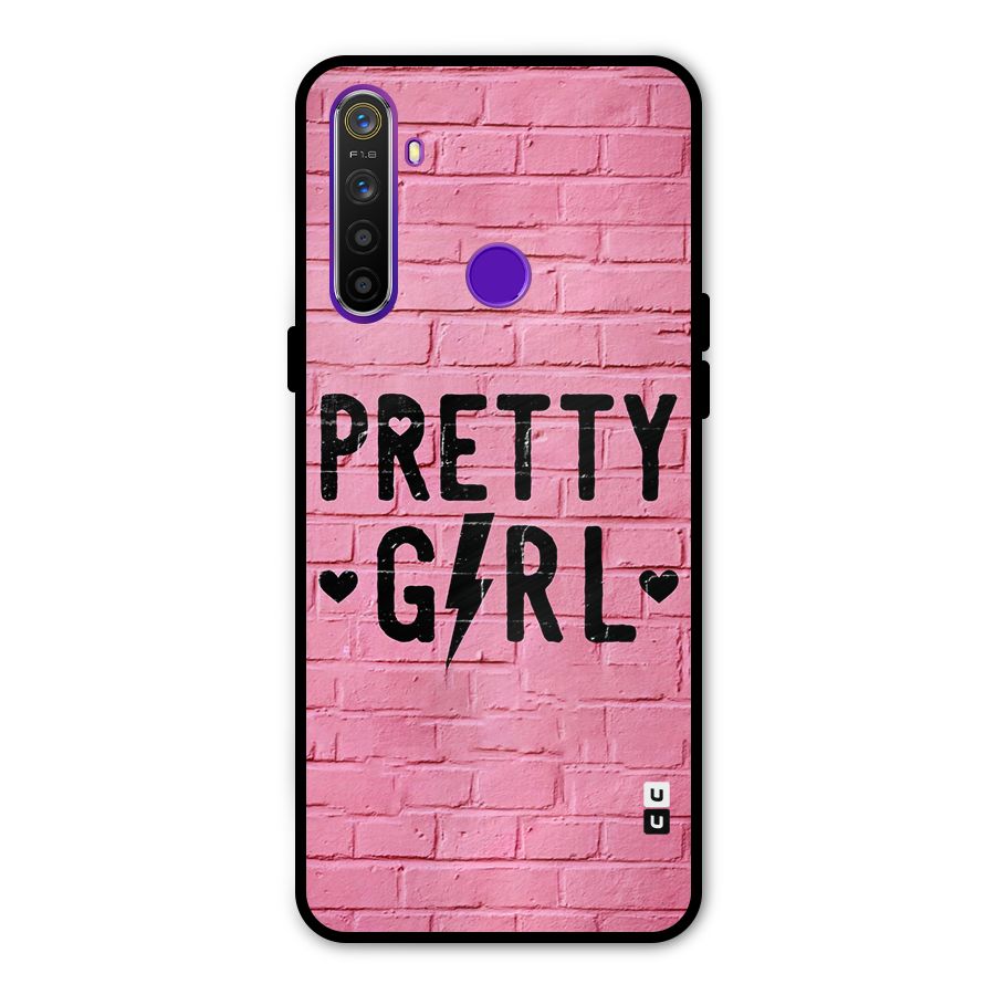 Pretty Girl Wall Glass Back Case for Realme 5s