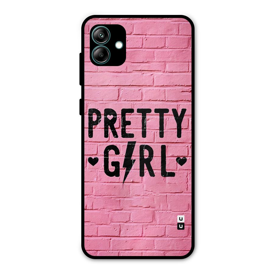 Pretty Girl Wall Metal Back Case for Galaxy A04