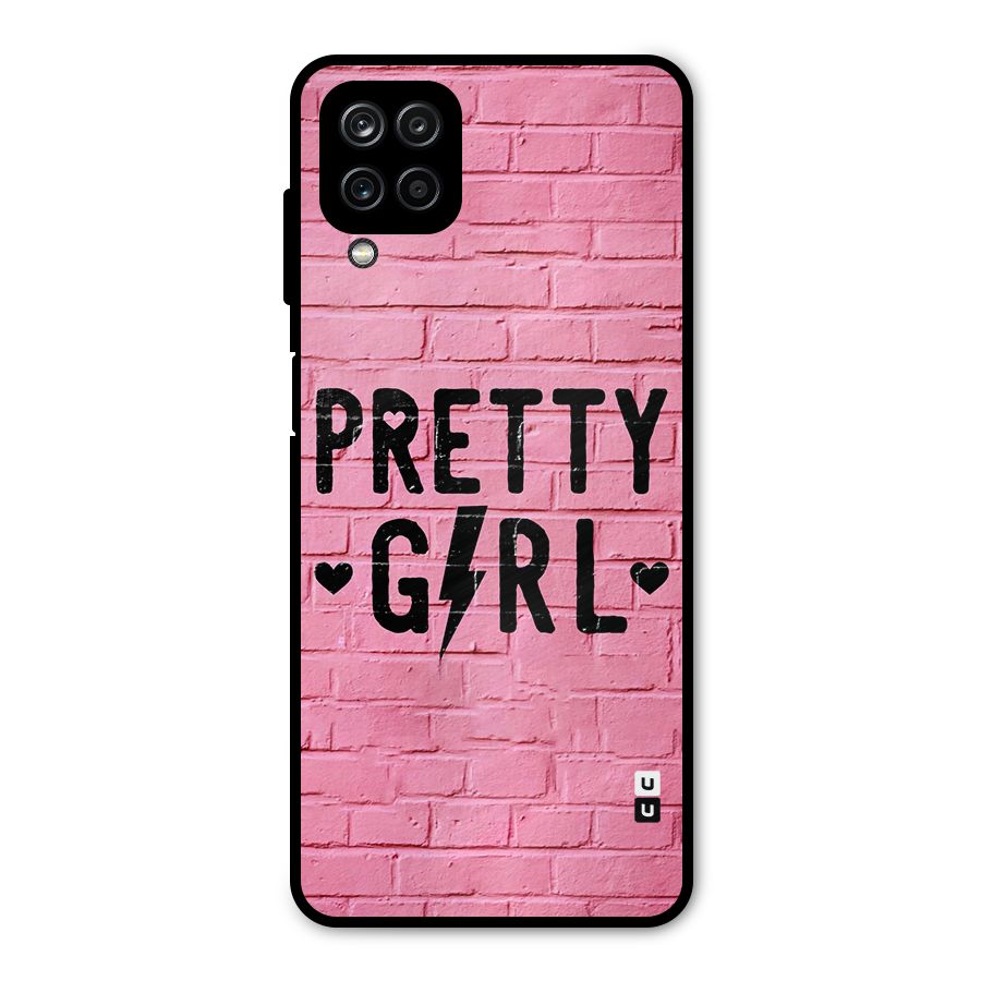 Pretty Girl Wall Metal Back Case for Galaxy A12
