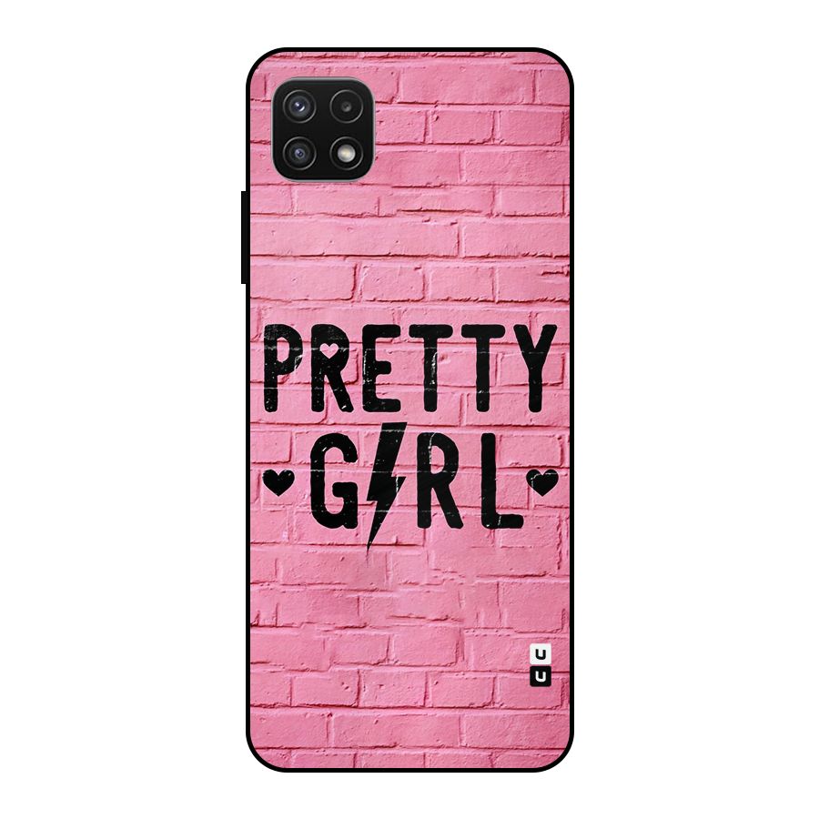 Pretty Girl Wall Metal Back Case for Galaxy A22 5G