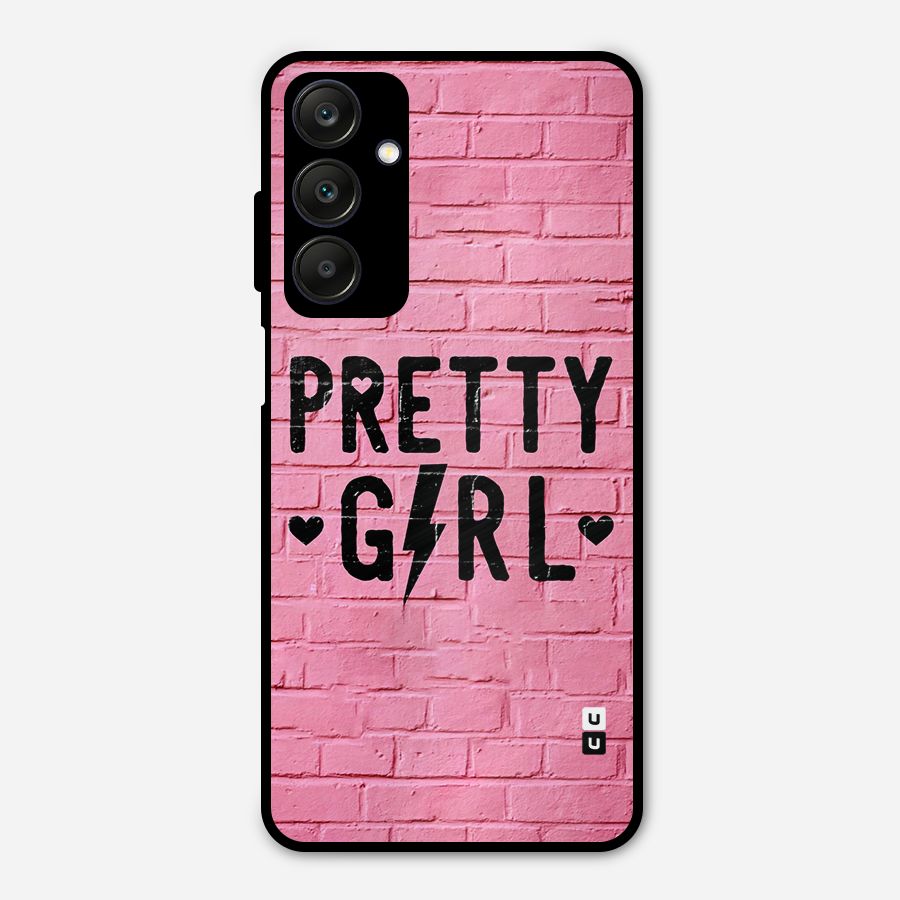 Pretty Girl Wall Metal Back Case for Galaxy A25 5G