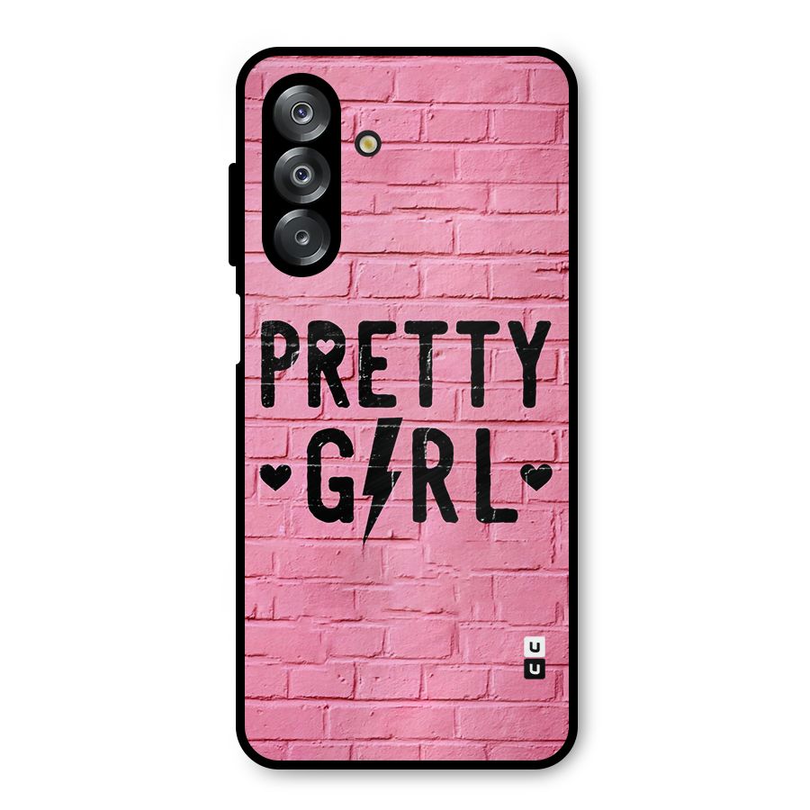 Pretty Girl Wall Metal Back Case for Galaxy A26