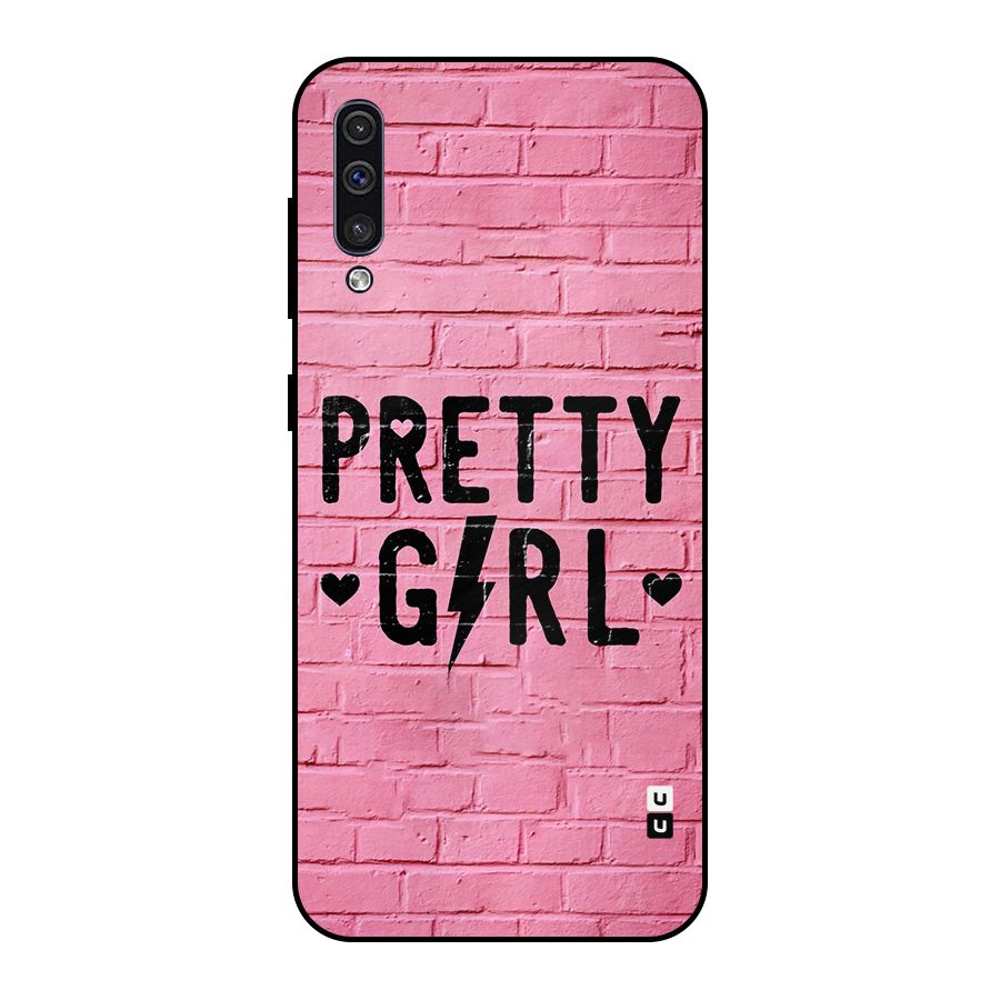 Pretty Girl Wall Metal Back Case for Galaxy A30s