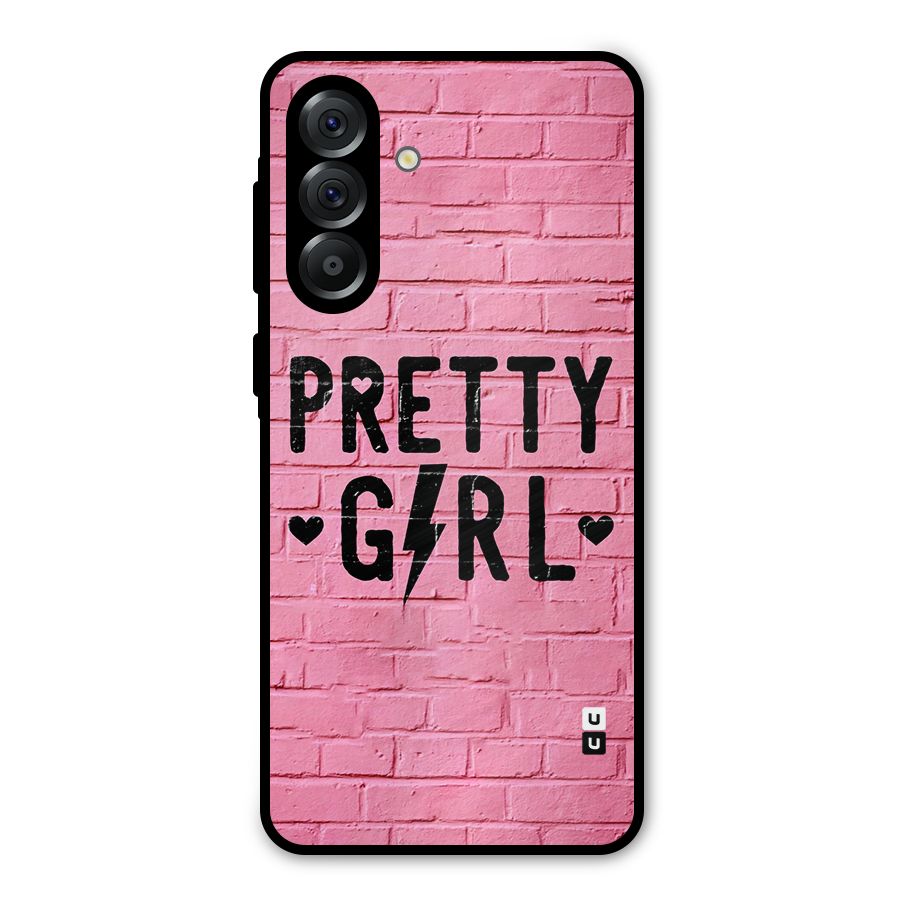 Pretty Girl Wall Metal Back Case for Galaxy A36