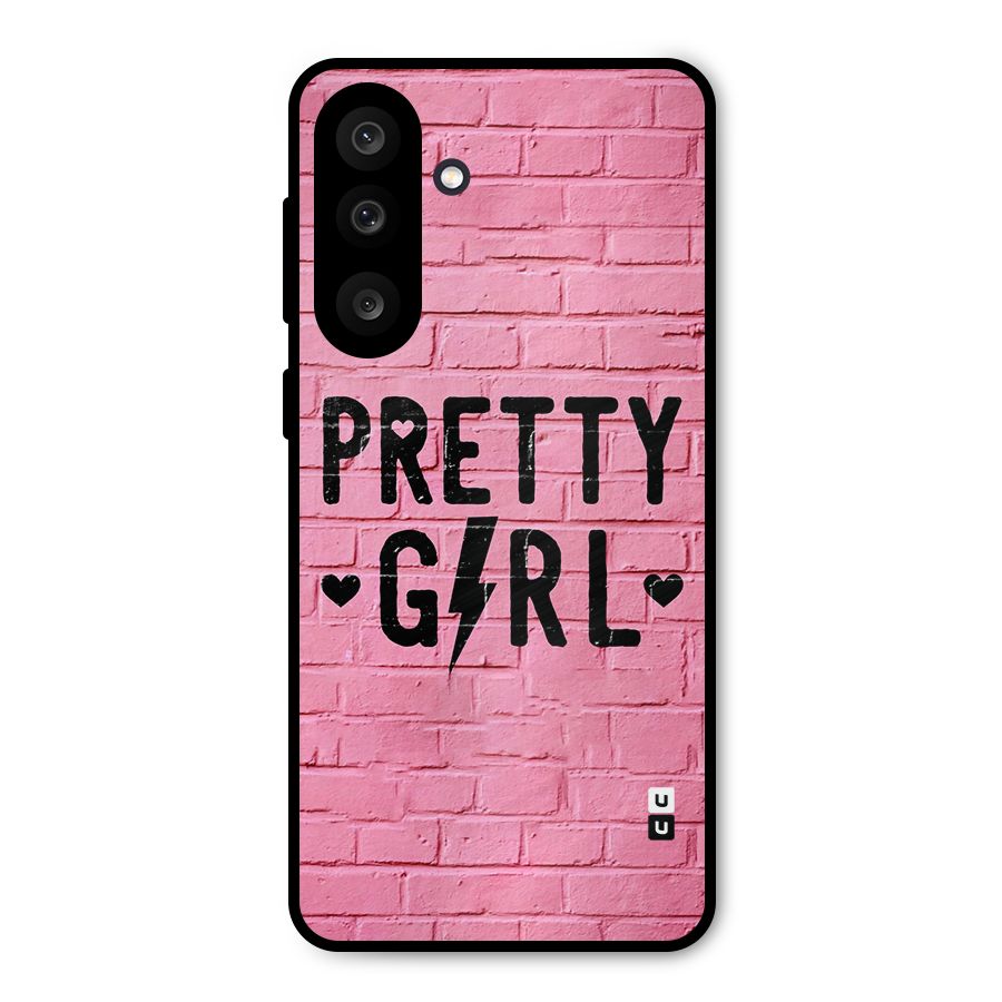 Pretty Girl Wall Metal Back Case for Galaxy F56