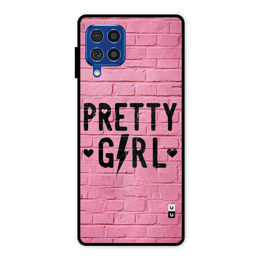 Pretty Girl Wall Metal Back Case for Galaxy F62