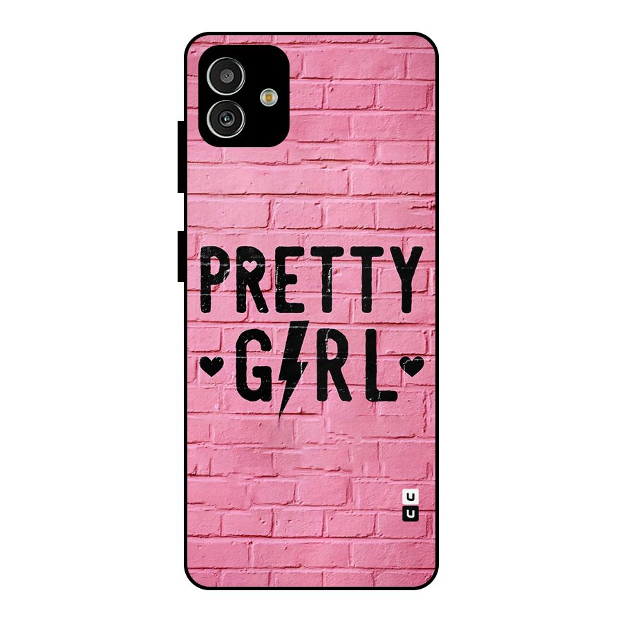 Pretty Girl Wall Metal Back Case for Galaxy M13 5G