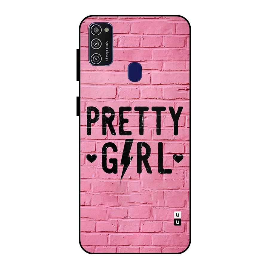 Pretty Girl Wall Metal Back Case for Galaxy M30s