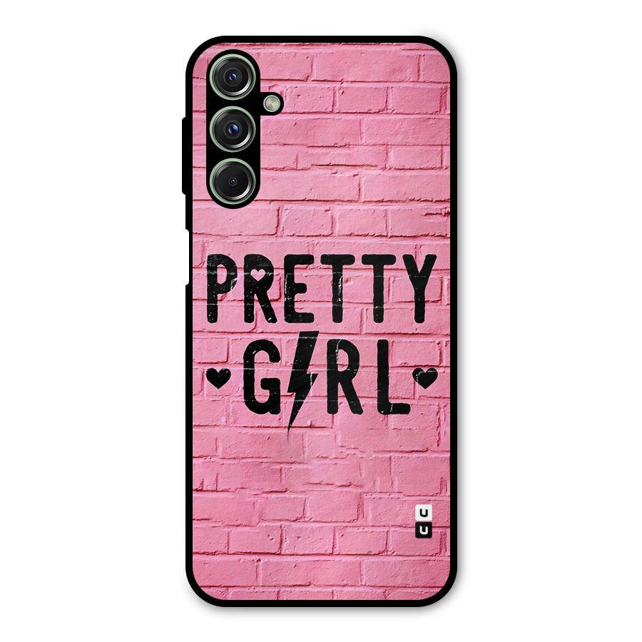 Pretty Girl Wall Metal Back Case for Galaxy M34