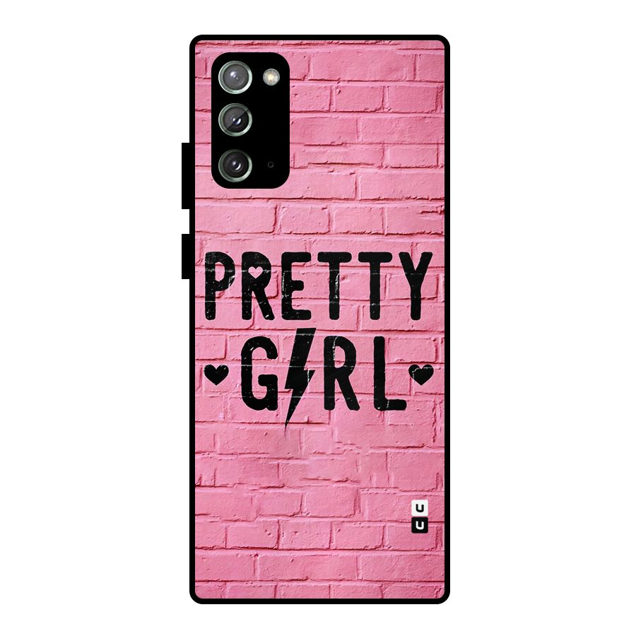 Pretty Girl Wall Metal Back Case for Galaxy Note 20