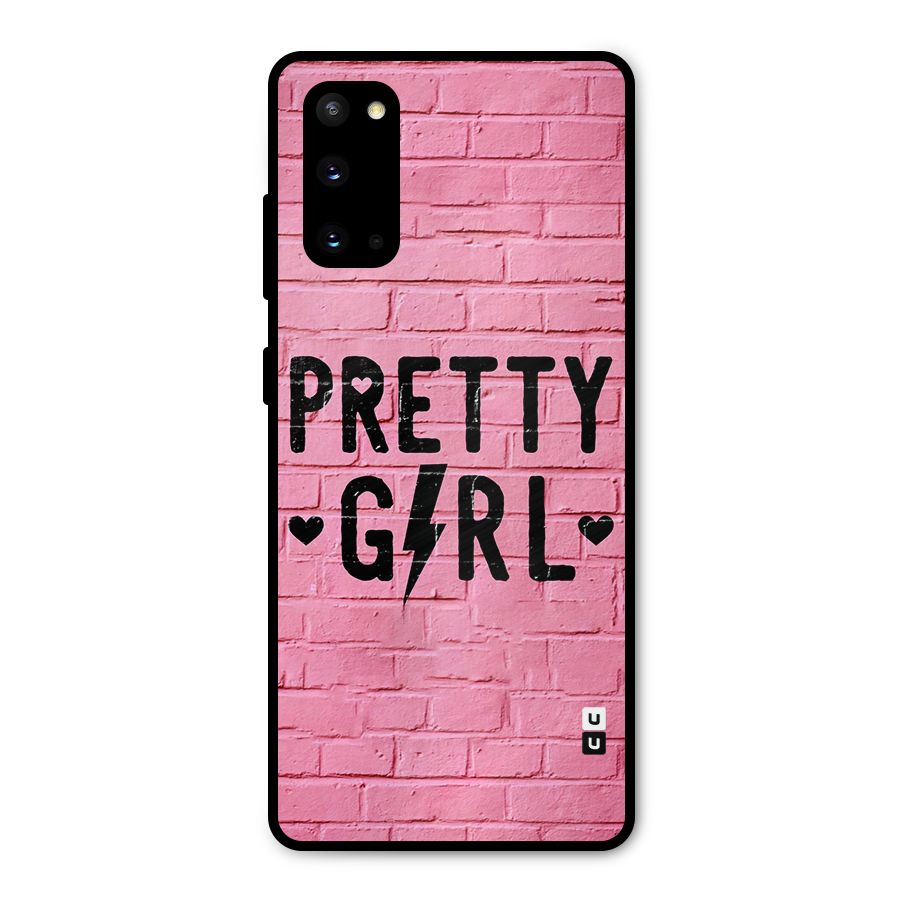 Pretty Girl Wall Metal Back Case for Galaxy S20