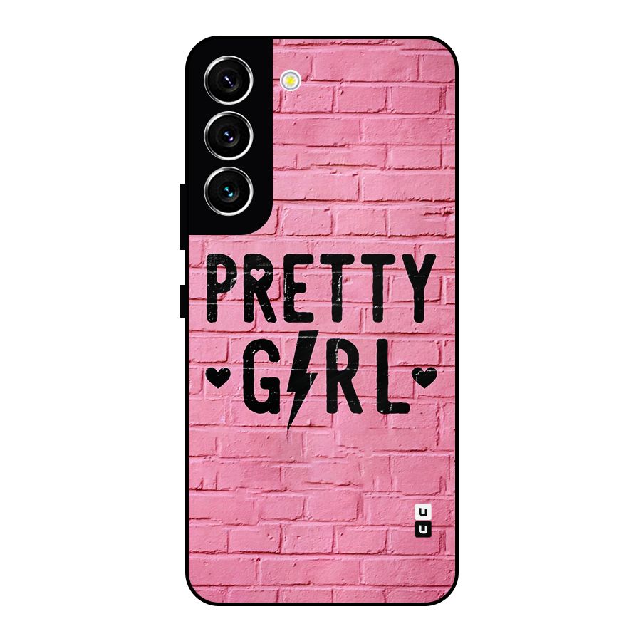Pretty Girl Wall Metal Back Case for Galaxy S22 5G