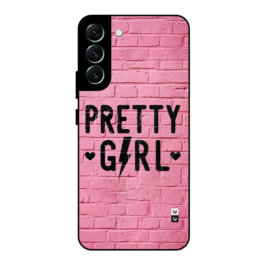 Pretty Girl Wall Metal Back Case for Galaxy S22 Plus 5G